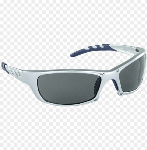 sas 542-0201 gtr safety glasses silver frame gray lens - occhiali fotocromatici da bici Isolated Design in Transparent Background PNG