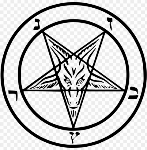 satanic pentagram - baphomet - satan throw blanket PNG Image with Transparent Isolated Graphic Element