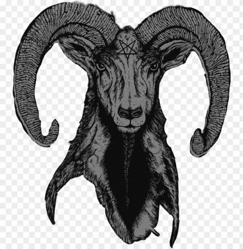 satanic ram horn - goat face satan Free transparent background PNG