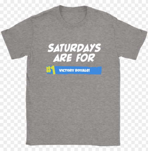 saturdays are for victory fortnite battle royale shirts-potatotee - active shirt PNG for online use
