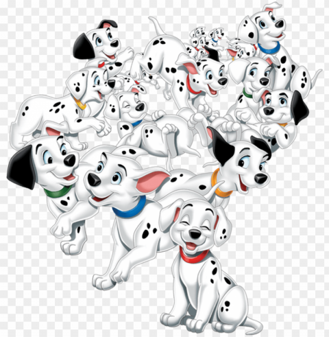 save their children from cruella all the while rescuing - 101 dalmatians Isolated Graphic with Clear Background PNG
