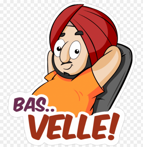 save to collection - sardaar ji stickers PNG Image Isolated with Transparent Detail
