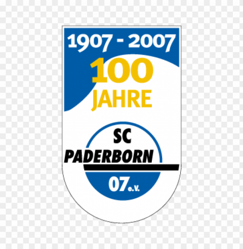sc paderborn 07 jahre vector logo Free PNG images with alpha channel compilation