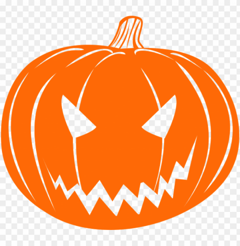 Scary Halloween Jack Olantern ClearCut Background Isolated PNG Graphic Element