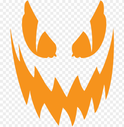scary jack o lantern Isolated Illustration with Clear Background PNG
