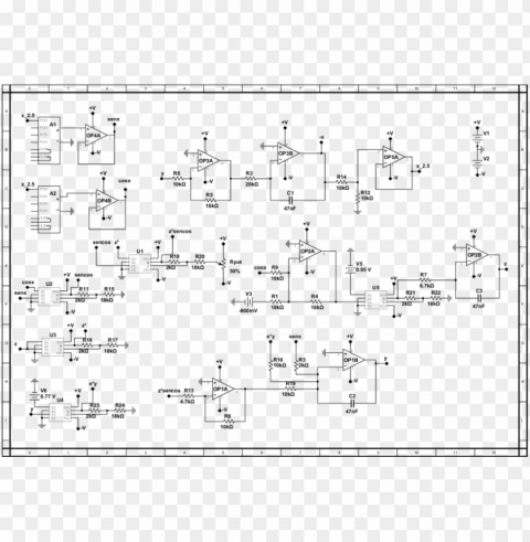 schematic circuitry implementation of the watt governor - diagram PNG high quality