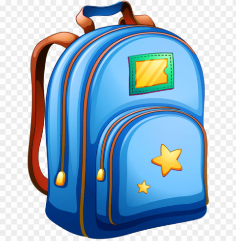 school bag clipart Transparent Background PNG Isolated Icon