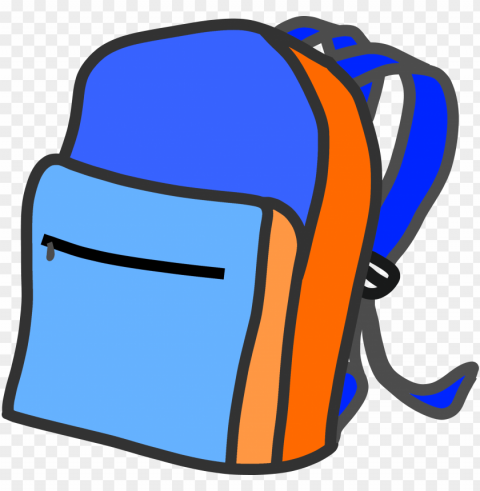 school bag clipart Transparent Background PNG Object Isolation