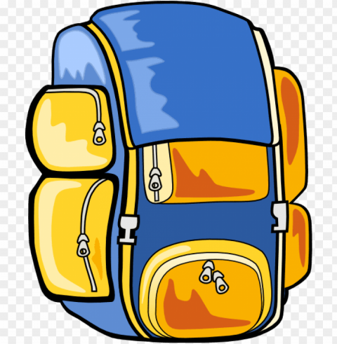 school bag clipart Transparent background PNG stock