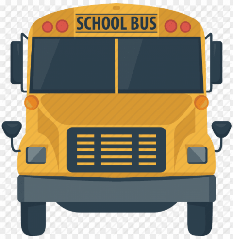 School Bus ClearCut Background PNG Isolated Subject