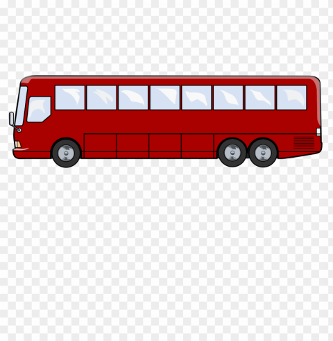 school bus side PNG Illustration Isolated on Transparent Backdrop