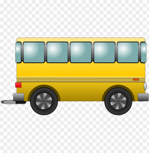 School Bus Side PNG Image Isolated With Transparency