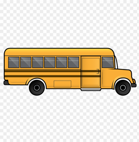 School Bus Side PNG Image Isolated With Transparent Clarity