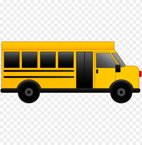 School Bus Side PNG Image With Clear Isolated Object