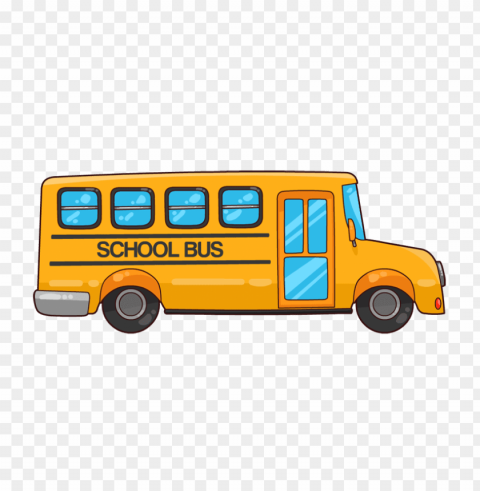 school bus side PNG Image with Isolated Subject