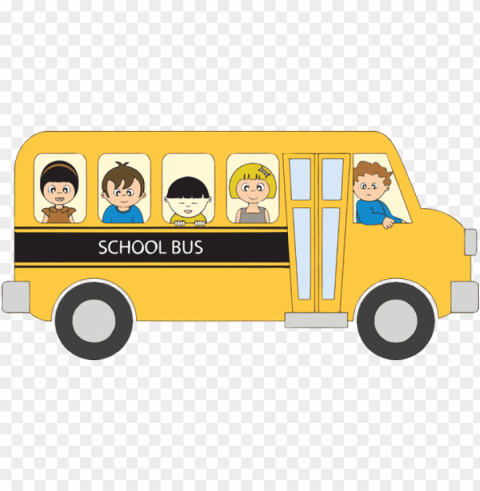 school bus side PNG Image with Transparent Isolated Design