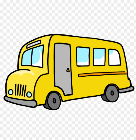 School Bus Side PNG Images For Editing