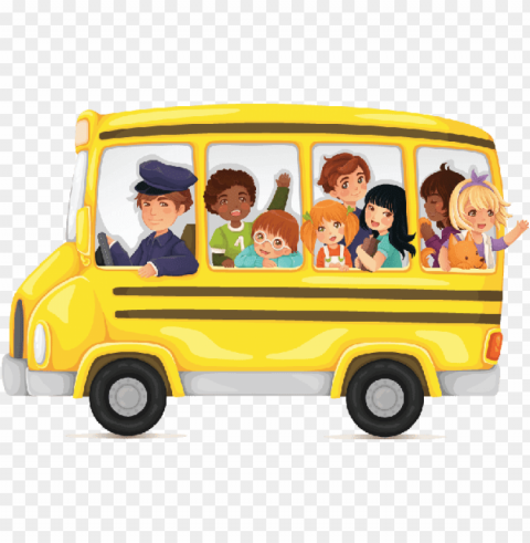 school bus side PNG images for personal projects