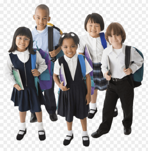 school children PNG images for advertising