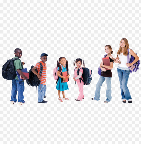 school going children PNG Graphic Isolated with Clarity