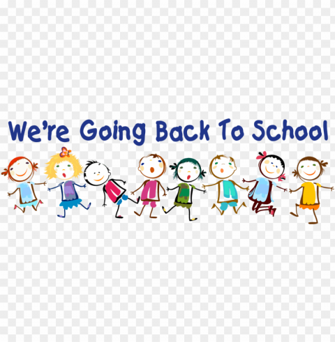 school going children Transparent PNG Artwork with Isolated Subject