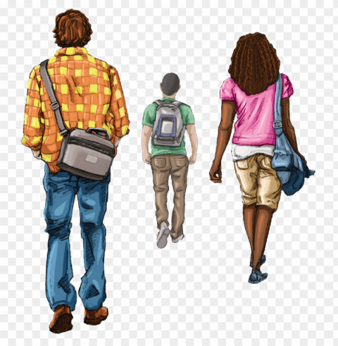school going children PNG Image with Clear Isolated Object