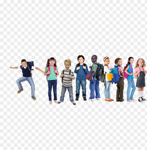 school kids playing Transparent PNG Isolated Illustrative Element
