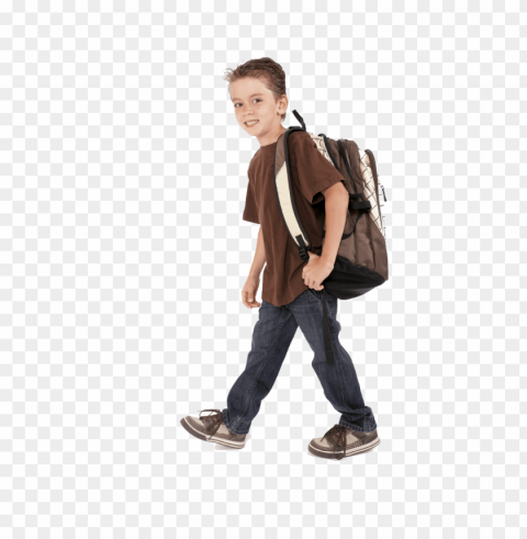 school kids walking Clear background PNG images diverse assortment
