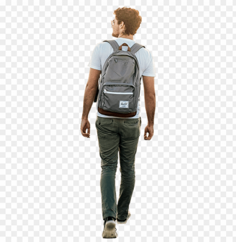 school kids walking Clear Background PNG Isolated Graphic