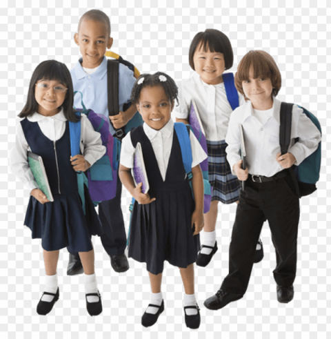 school kids walking Isolated Character with Transparent Background PNG PNG transparent with Clear Background ID bedc4c79