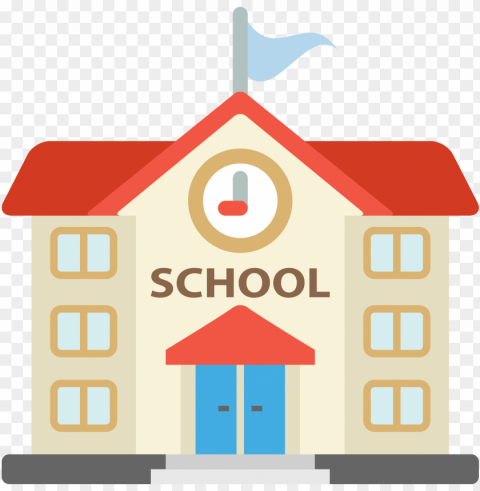 School Isolated Object With Transparent Background In PNG
