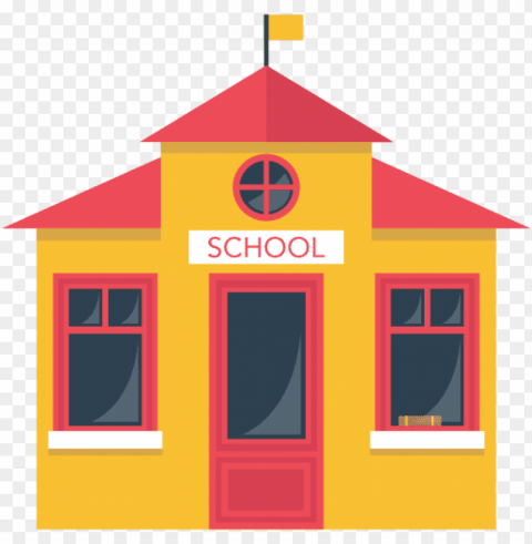 School Isolated Object With Transparent Background PNG