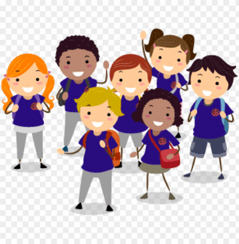school students PNG Image with Transparent Isolated Design