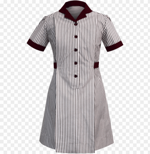 school uniform dress front view - day dress Isolated Icon in HighQuality Transparent PNG