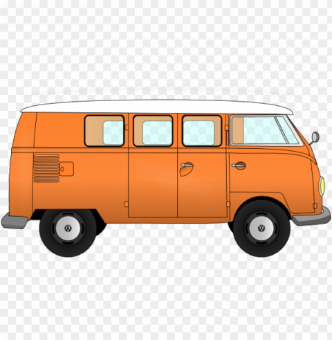 School Van Isolated Design Element In Clear Transparent PNG