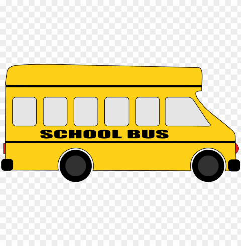 School Van Isolated Design On Clear Transparent PNG