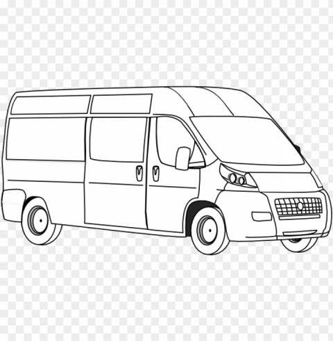 school van Isolated Element in HighQuality PNG