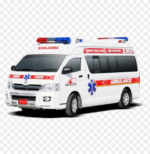 Ambulance car van Isolated Element on Transparent PNG