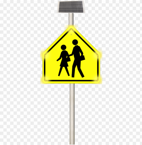 school zone pedestrian - school crossing si Transparent PNG Isolated Illustration