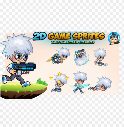 scientist 2d game character sprites - 2d character sprite pi PNG Isolated Illustration with Clear Background