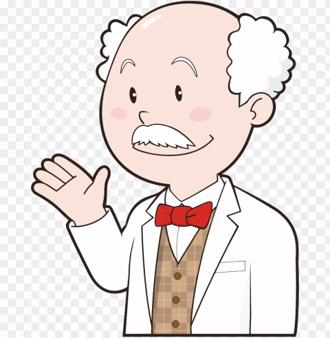 scientist waving PNG pictures with no background required