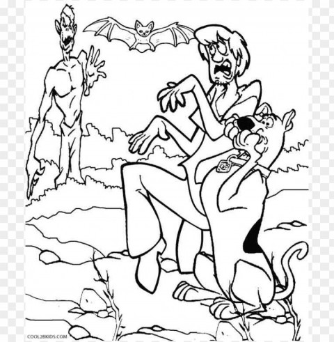 scooby doo coloring pages color High-definition transparent PNG