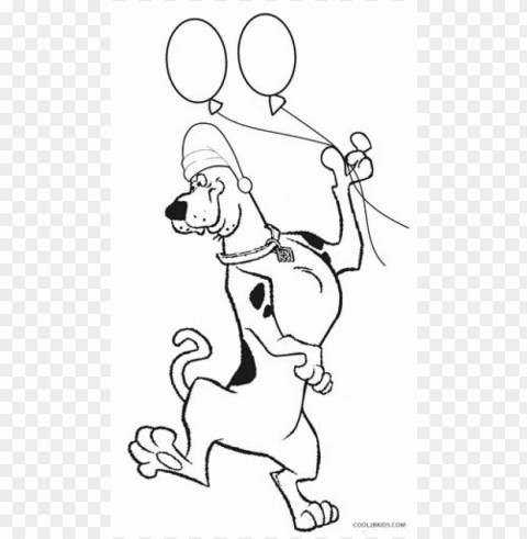 scooby doo coloring pages color High-quality PNG images with transparency