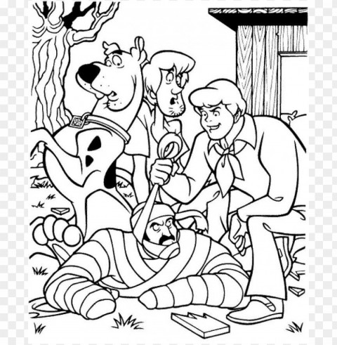 scooby doo coloring pages color High-resolution PNG images with transparency