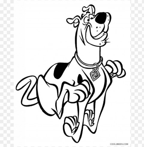 scooby doo coloring pages color High-resolution PNG images with transparency wide set