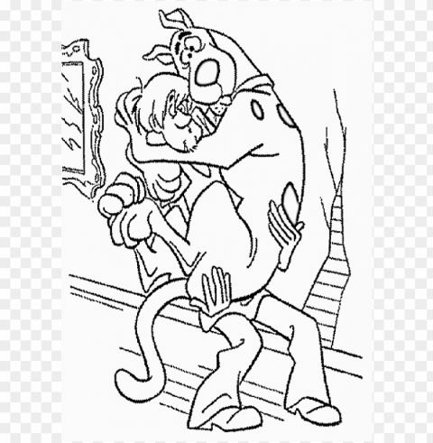 scooby doo coloring pages color HighQuality Transparent PNG Isolated Art