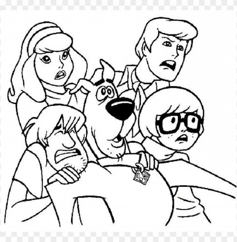 scooby doo coloring pages color HighQuality Transparent PNG Isolated Graphic Design