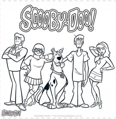 Scooby Doo Coloring Pages Color Clear Background Isolation In PNG Format