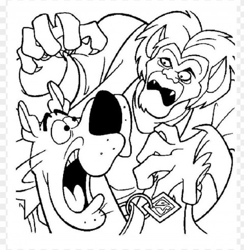 scooby doo coloring pages color Clear background PNG clip arts