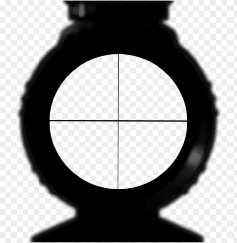 scope - sniper scope no Clean Background Isolated PNG Icon
